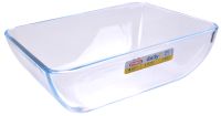 Миниатюра: Блюдо для СВЧ (запекания) стекло 27*22*9см прямоугольная DAILY (6)