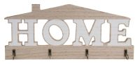 Миниатюра: Ключница открытого типа на 3 крючка МДФ 29,5*12,5см HOME
