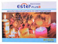 Миниатюра: Картина светодиодная 40*30см, питание 3 батарейки АА Ester-Plus