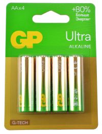 Миниатюра: Батарейка GP LR6 Ультра Алкалин G-tech 15АUA-2CRSBC4 BL 4шт