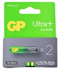 Миниатюра: Батарейка GP LR03 Ультра плюс Алк. G-tech 24UPA21-2CRSB2 BL-2