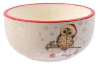 Миниатюра: Салатник керамика Новогодний Санта Owl Christmas