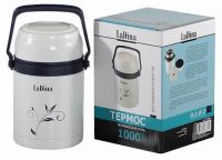 Миниатюра: Термос нерж. 1л, для пищевых продуктов LaDina цвет микс