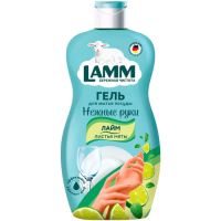 Миниатюра: Средство для мытья посуды 450мл Lamm Лайм и Листья Мяты (12)