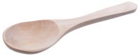 Миниатюра: Ложка салатная деревянная Хохлома без росписи 19см, черпачок 6см@