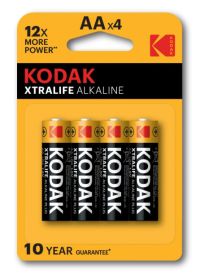 Миниатюра: Батарейка Kodak LR6/316 XTRALIFE 4шт