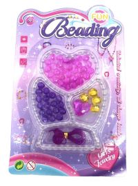 Миниатюра: Набор для творчества Сделай украшение (бусы разных размеров, нить) 19*12см блистер 711-23