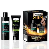 Миниатюра: Набор подарочный муж. COMPLIMENT Энергия успеха №1991 (шамп.200мл + гель д/бр.80мл)