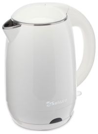 Миниатюра: Чайник эл. 1,8л 1800-2000Вт дисковый белый, SAKURA