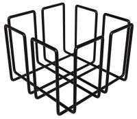 Миниатюра: Салфетница черная 13,5*13,5*9,5см(20)