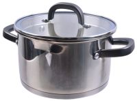 Миниатюра: Кастрюля нерж. 3,25л (20см), ст. крышка, нерж. ручки, индукция Attribute DAVINCI (4)