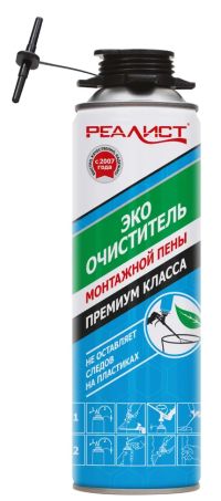 Миниатюра: Очиститель монтажной пены 500мл Realist (12)