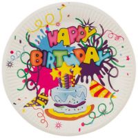 Миниатюра: Набор бумажных тарелок Happy Birthday Волшебная страна 23см (6шт)