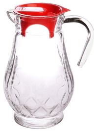 Миниатюра: Кувшин 1850мл PRINCE с крышкой стекло@