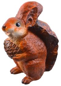 Миниатюра: Фигурка садовая Белка коричневая пенопласт@