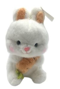 Миниатюра: Игрушка мягкая 25см Зайчик с морковкой SYL-Z-25@