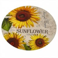 Миниатюра: Блюдо для сервировки стекло 32см вращающееся Sunflower  (12)
