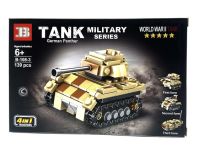 Миниатюра: Конструктор MILITARY 4в1 Военная техника Танк 139дет. 25*16см В-108-3