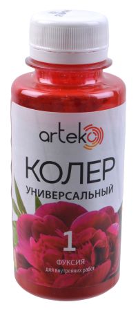 Миниатюра: Колер-краска 100гр Фуксия (№01) ПЭТ бутылка АРТЭКО (6)
