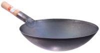Миниатюра: Сковорода-WOK сталь 320мм, без крышки, дер. ручка