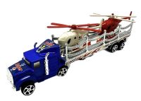 Миниатюра: Автовоз + 2 вертолета 25*9см коробка 618-1А