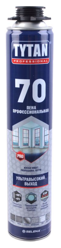 Миниатюра: Пена монтажная 750мл, профессиональная летняя Tytan Professional 70