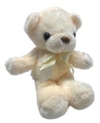 Миниатюра: Игрушка мягкая 28см Медведь с бантиком  персиковый XL-28@