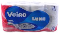 Миниатюра: Туалетная бумага 3сл 8 рулонов Veiro Luxoria