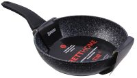 Миниатюра: Сковорода ал. 220мм, пласт. ручка soft touch, а/п индукция GRETT HOME Гранит Induction (4)