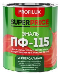 Миниатюра: Эмаль ПФ-115 1,9кг черная универсальная алкидная полуматовая SUPERPRICE (6)