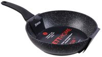 Миниатюра: Сковорода ал. 280мм, пласт. ручка soft touch, а/п индукция GRETT HOME Гранит Induction (4)