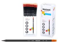 Миниатюра: Карандаш ч/гр. пластик. с ласт. MAZARI Diver HB,шестигр.