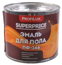 Миниатюра: Эмаль ПФ-266 1,9кг красно-коричневая алкидная глянцевая SUPERPRICE (6) @