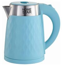 Миниатюра: Чайник эл. 1,7л 1500Вт двойной корпус, голубой Homestar (6)