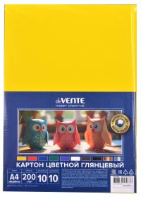 Миниатюра: Картон цв. мелов. А4 10л.10цв. deVENTE Hobby Creative  волшебный,пластик.уп.