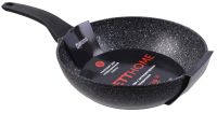 Миниатюра: Сковорода ал. 260мм, пласт. ручка soft touch, а/п индукция GRETT HOME Гранит Induction (4)