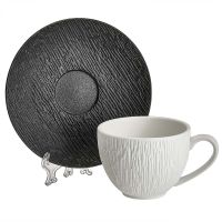 Миниатюра: Набор чайный 2пр фарфор 200мл Flat White collection