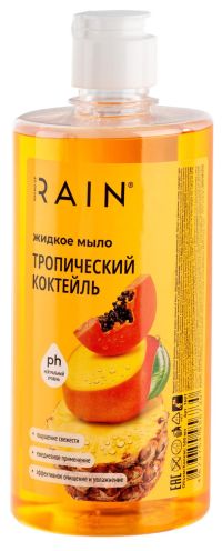 Миниатюра: Мыло жидкое 500мл Rain Sound of Rain Тропический коктейль Флип-топ(20)