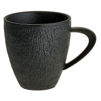 Миниатюра: Кружка 360мл фарфор, черная FLAT WHITE collection