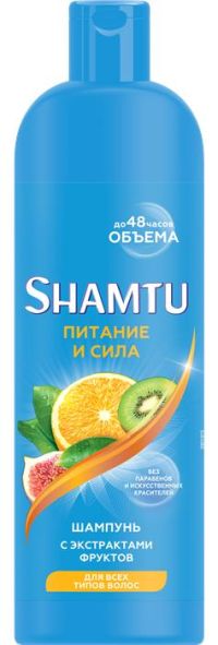Миниатюра: Шампунь 300мл Питание и сила, с экстрактом фруктов SHAMTU
