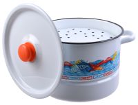 Миниатюра: Мантоварка эм. 7,5л, 2 секции, эм. крышка, пласт. кнопка Позница Горы