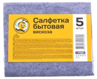Миниатюра: Салфетка 25*30см 5шт вискоза  Жу-Жу За порядком я слежу