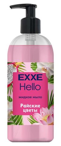 Миниатюра: Мыло жидкое 500мл EXXE Hello Райские цветы (дозатор)