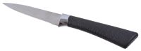Миниатюра: Нож кухонный нерж. 10см (L215мм c ручкой) (овощной), пласт. ручка, цвет микс@