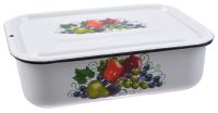 Миниатюра: Лоток эм. 1,5л, эм. крышка, белый Восточные дары