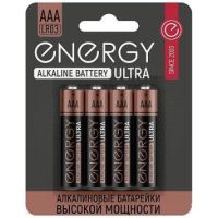 Миниатюра: Батарейка  Energy Ultra LR03/4B алкалиновая (AАA) блистер 4шт