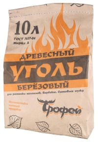 Миниатюра: Уголь древесный 10л (1,3кг)