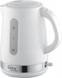 Миниатюра: Чайник эл. 1,7л 2200Вт, пласт. корпус, белый Oasis