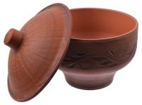 Миниатюра: Горшок для запекания (жаркого) керамика 0,9л 9*14см, Вьюнок