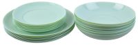 Миниатюра: Набор столовый 18пр APY PARADISE GREEN стеклокерамика (1)